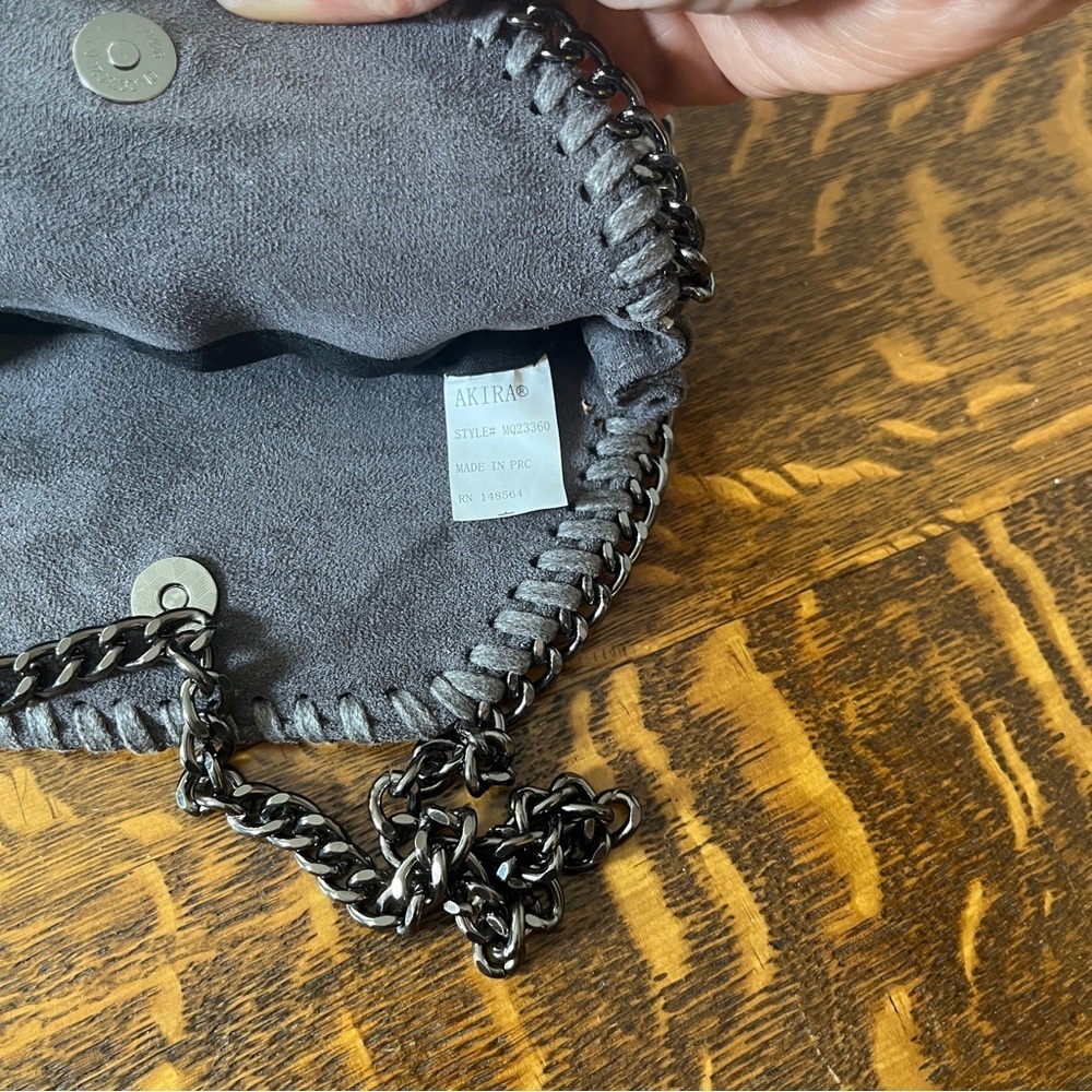 AKIRA Shimmering Crystal Silver Mini Bag - Picture 8 of 8
